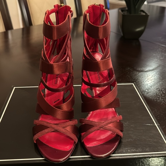 CesarPaciotti heel sandals in wine red color - Picture 1 of 5